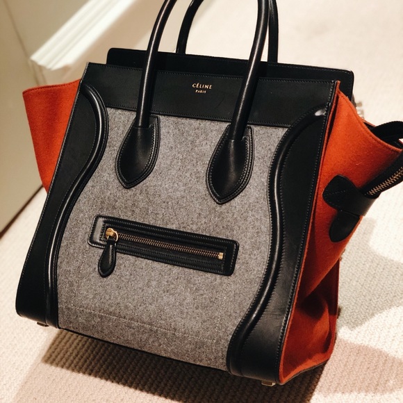 Celine Tricolor Mini Luggage Tote - Picture 3 of 7